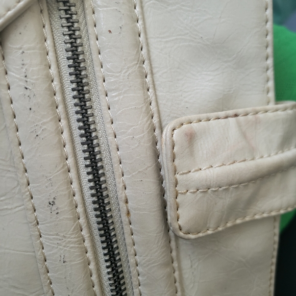 Guess Ivory Cream Studded Wristlet Clutch 11 x 7 Rare Y2K - Picture 12 of 16